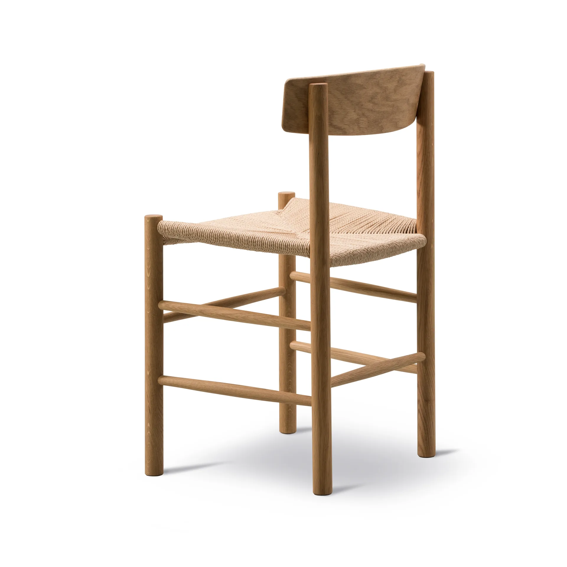 J39 chair, Oiled oak - braided natural Fredericia Furniture
