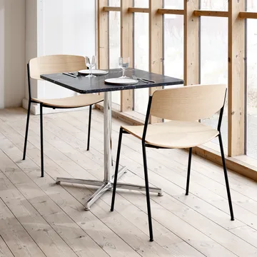 Lynderup 3080 chair - Lacquered walnut-black steel base - Fredericia Furniture