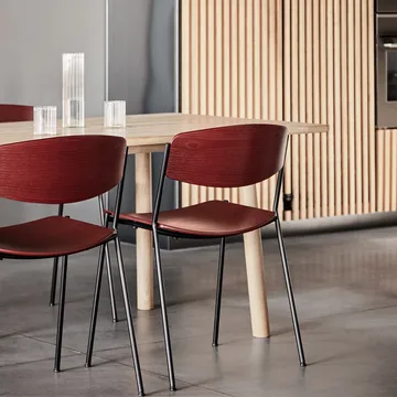 Lynderup 3080 chair - Lacquered walnut-black steel base - Fredericia Furniture