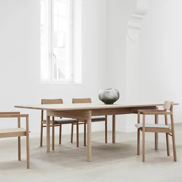 Post 6438 dining table - Light oiled oak, 100x225 cm - Fredericia Furniture