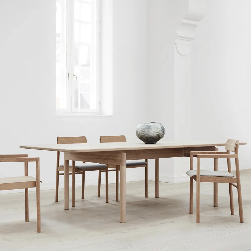 Post 6442 dining table, Light oiled oak, 100x320 cm Fredericia Furniture