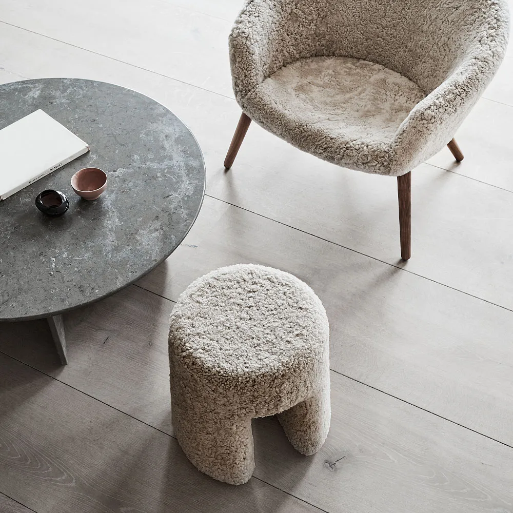 Sequoia ottoman, Hallingdal 110 grey Fredericia Furniture