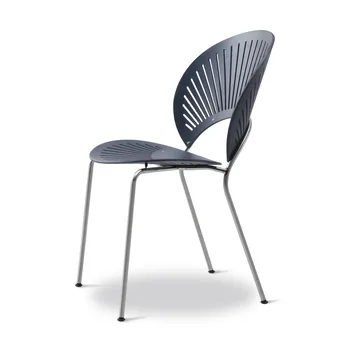 Trinidad 3398 chair - Nordic blue-chrome - Fredericia Furniture