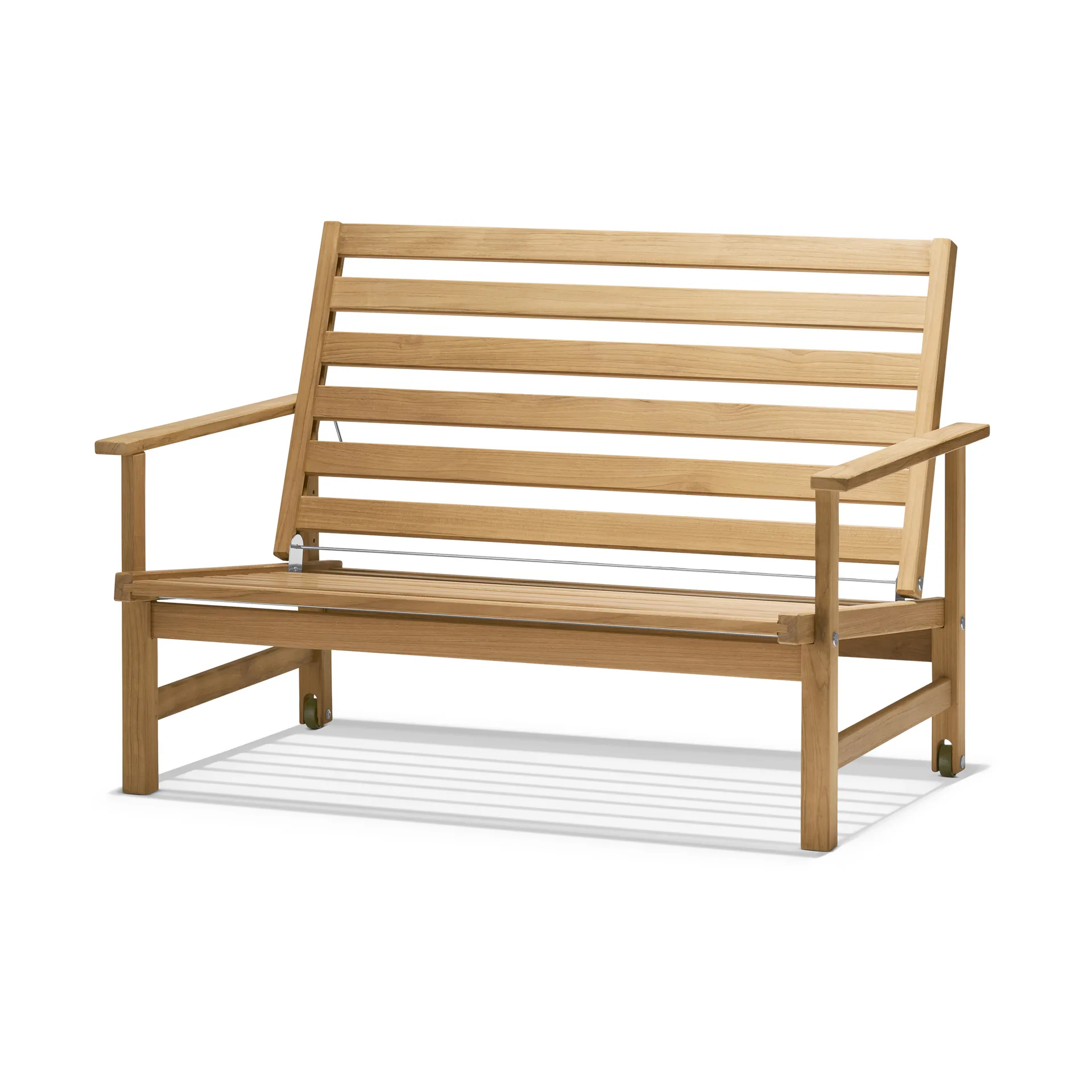 08 sofa, Teak, 2 seater Fri Form
