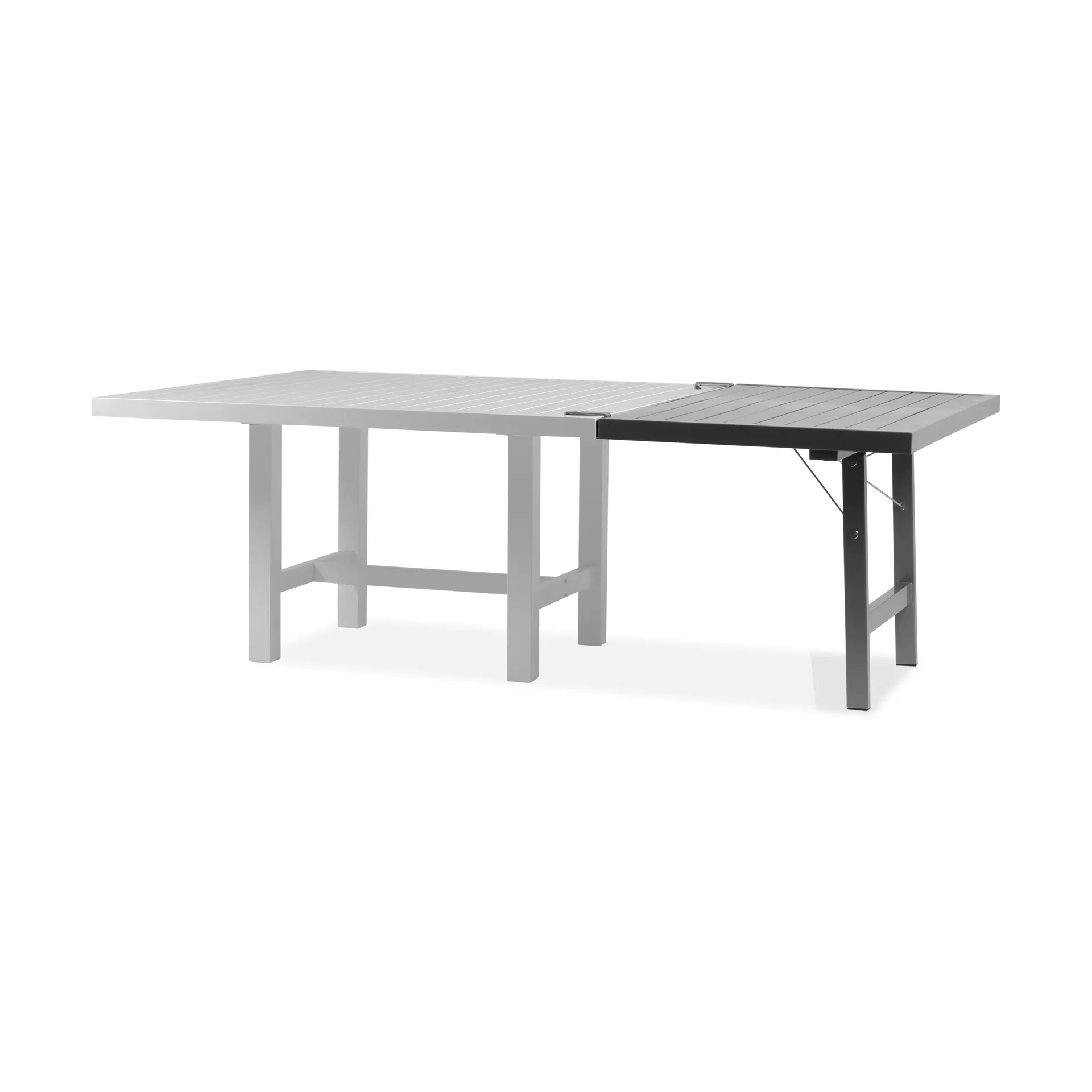 68 extension leaf with legs, Grey, H: 66 cm Fri Form