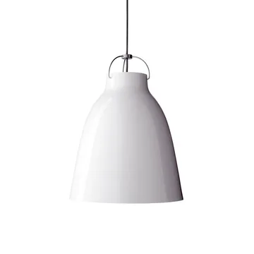 Caravaggio 2 pendant - White smooth-grey textile cord - Fritz Hansen