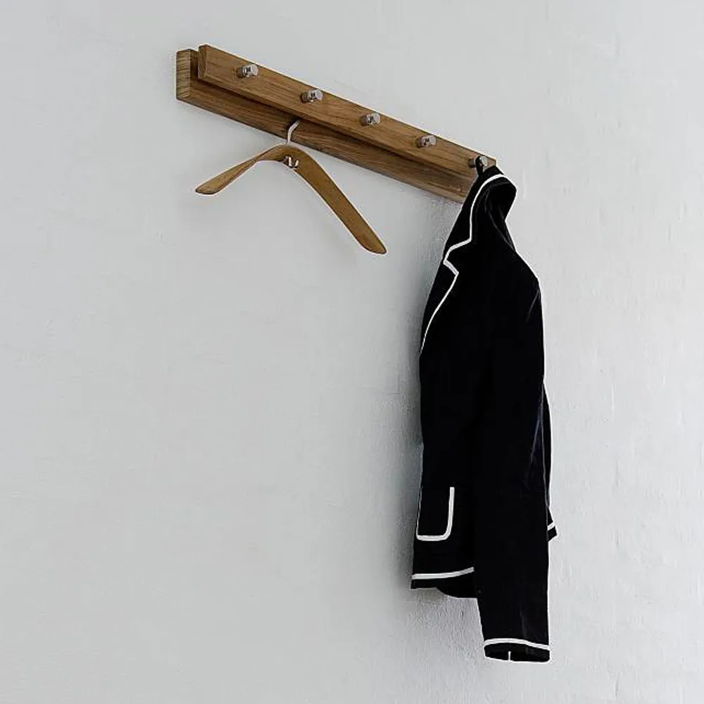 Cutter coat rack, Teak, 5 knobs Fritz Hansen