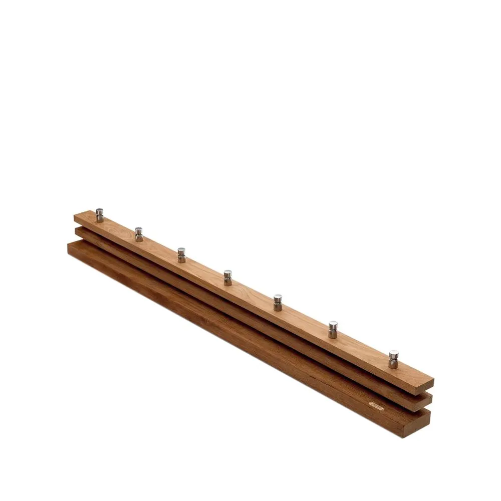 Cutter coat rack, Teak, 7 knobs Fritz Hansen