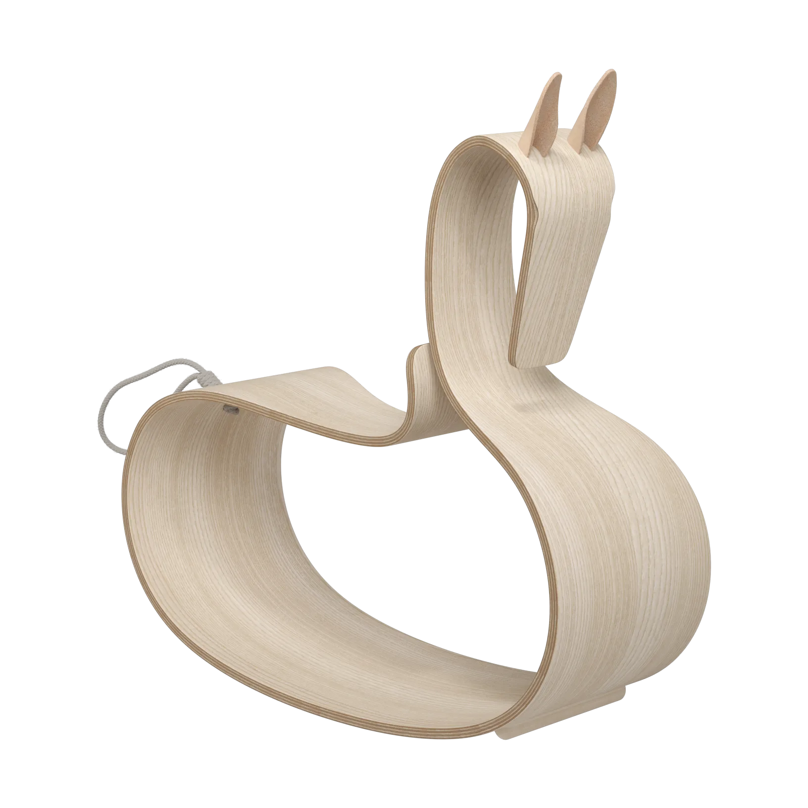 Fritz Hansen Rocking Horse, Clear lacquered ash Fritz Hansen