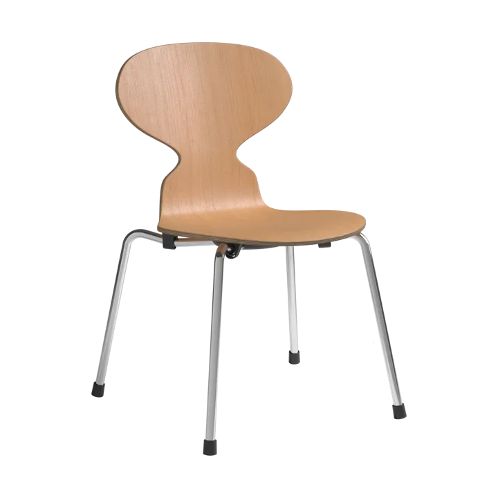 Myran children's chair - Oregon pine-chrome - Fritz Hansen