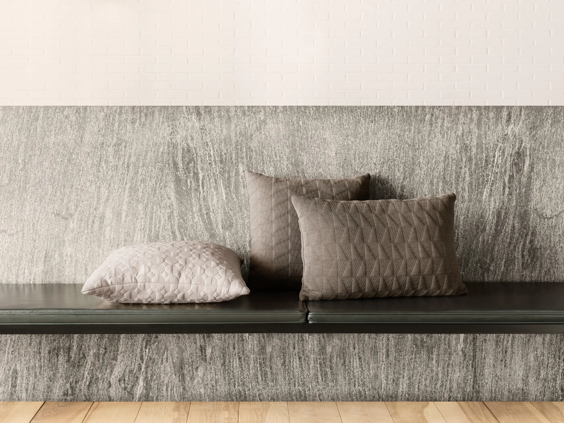 Trapez cushion 50x50 cm, Earth Brown Fritz Hansen
