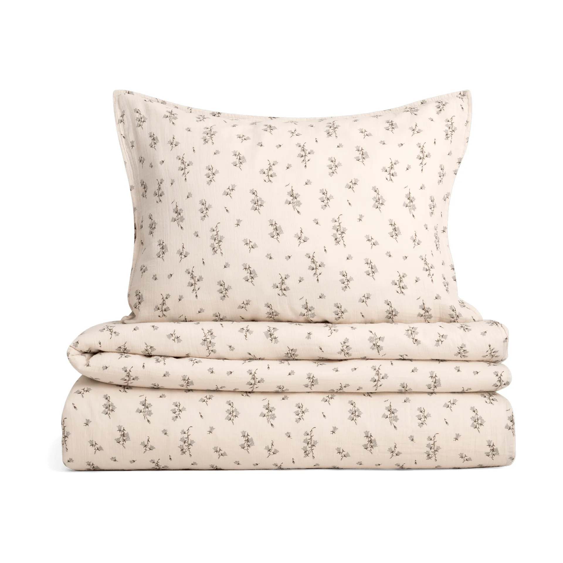 Bluebell Muslin bed set, 140x200 cm/50x75 cm Garbo&Friends