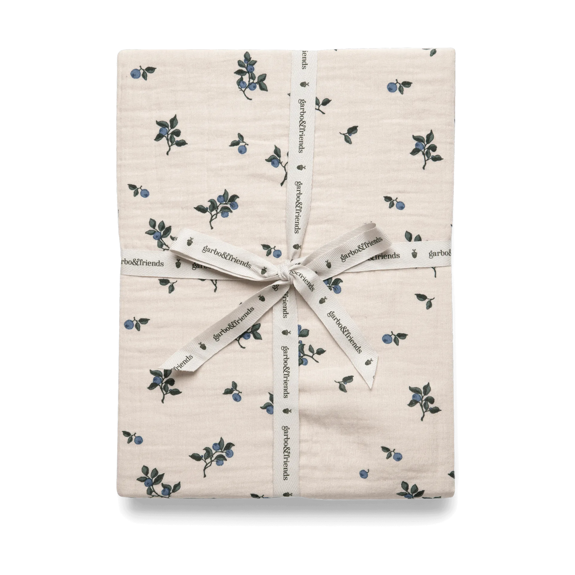 Blueberry Muslin fitted sheet, 90x200x30 cm Garbo&Friends