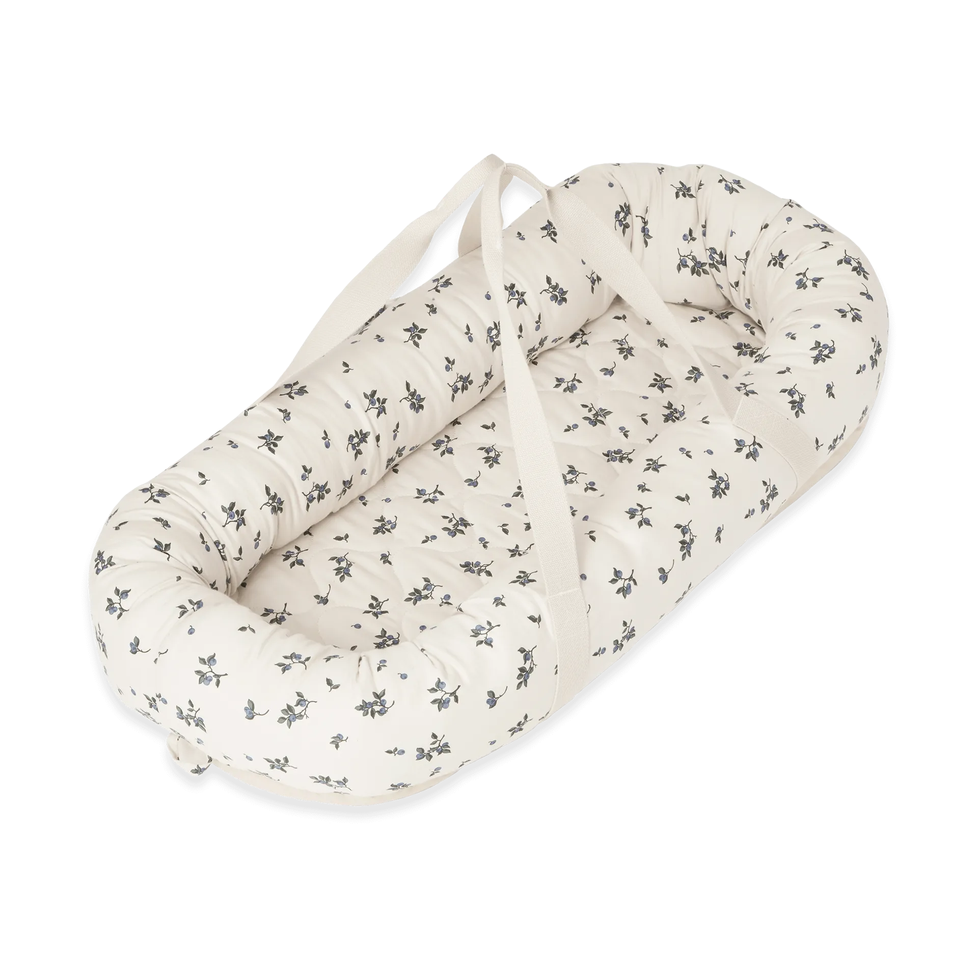 Blueberry satin quilted baby nest, 43x87x16 cm Garbo&Friends