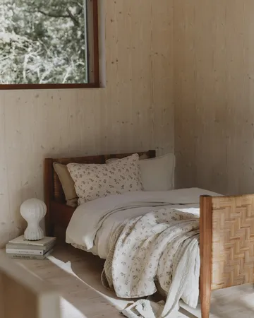 Eggshell Muslin bed set - 140x200 cm/50x75 cm - Garbo&Friends