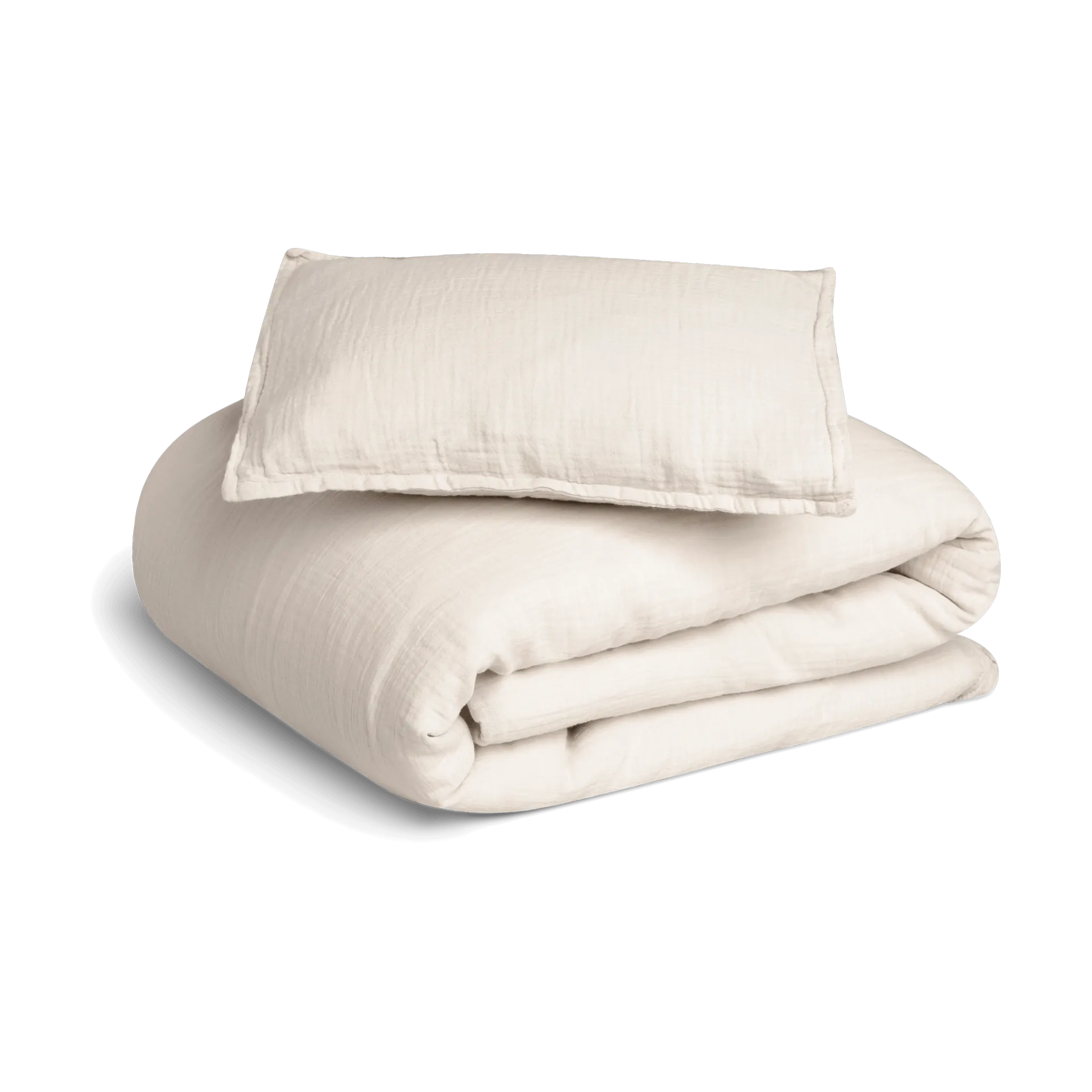 Eggshell Muslin bed set baby, 70x80 cm/28x35 cm Garbo&Friends