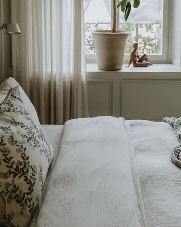 Eggshell Muslin duvet cover double - 240x220 cm - Garbo&Friends