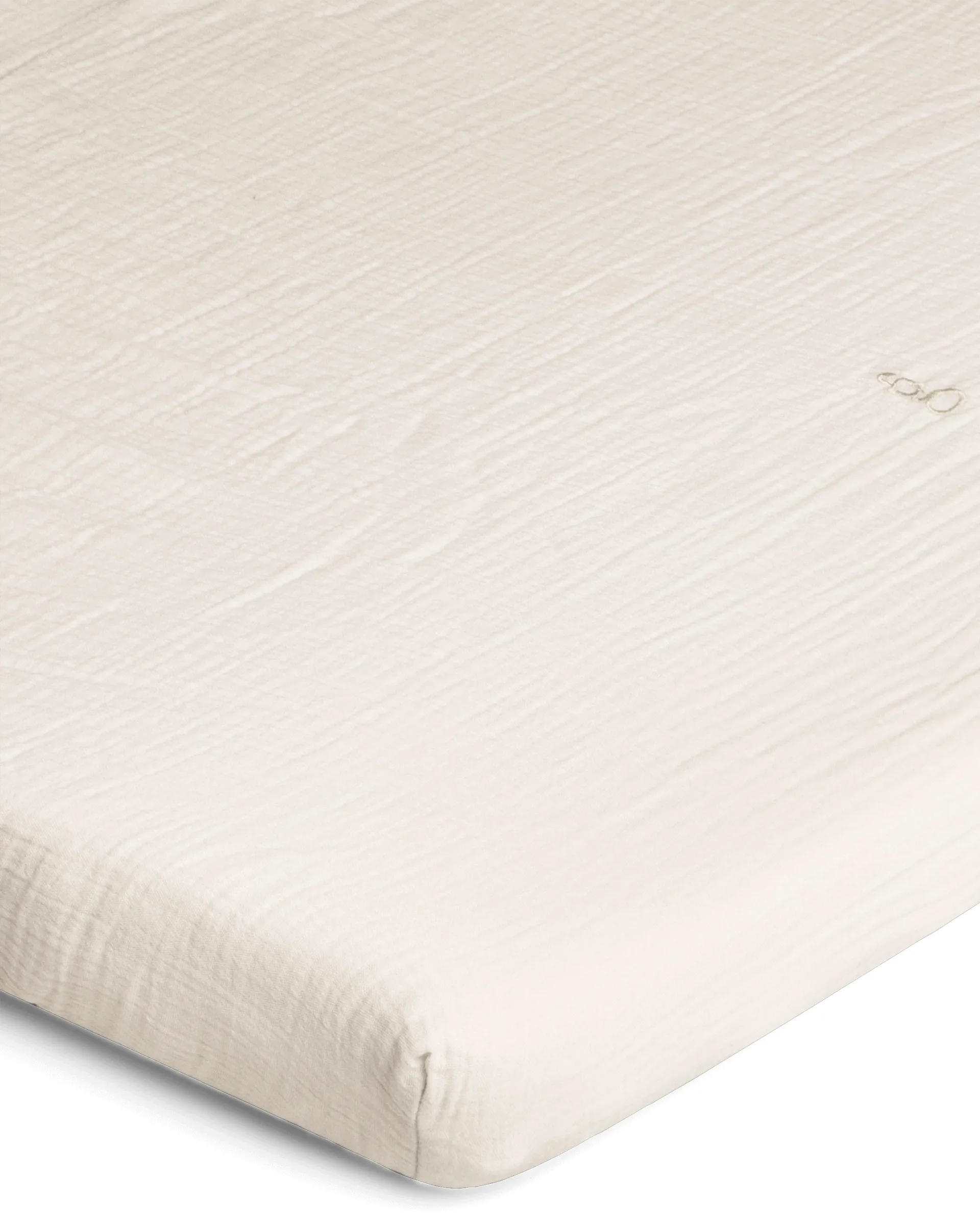 Eggshell Muslin fitted sheet, 140x200x30 cm Garbo&Friends