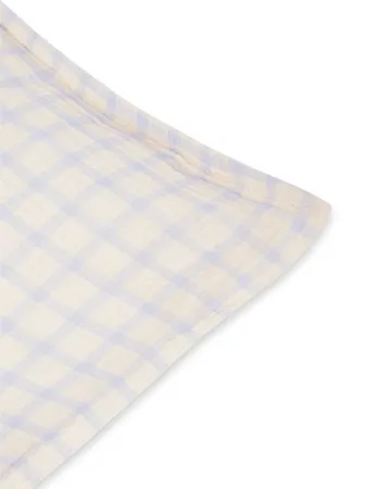Gingham Sky Blue Muslin pillowcase - 50x60 cm - Garbo&Friends
