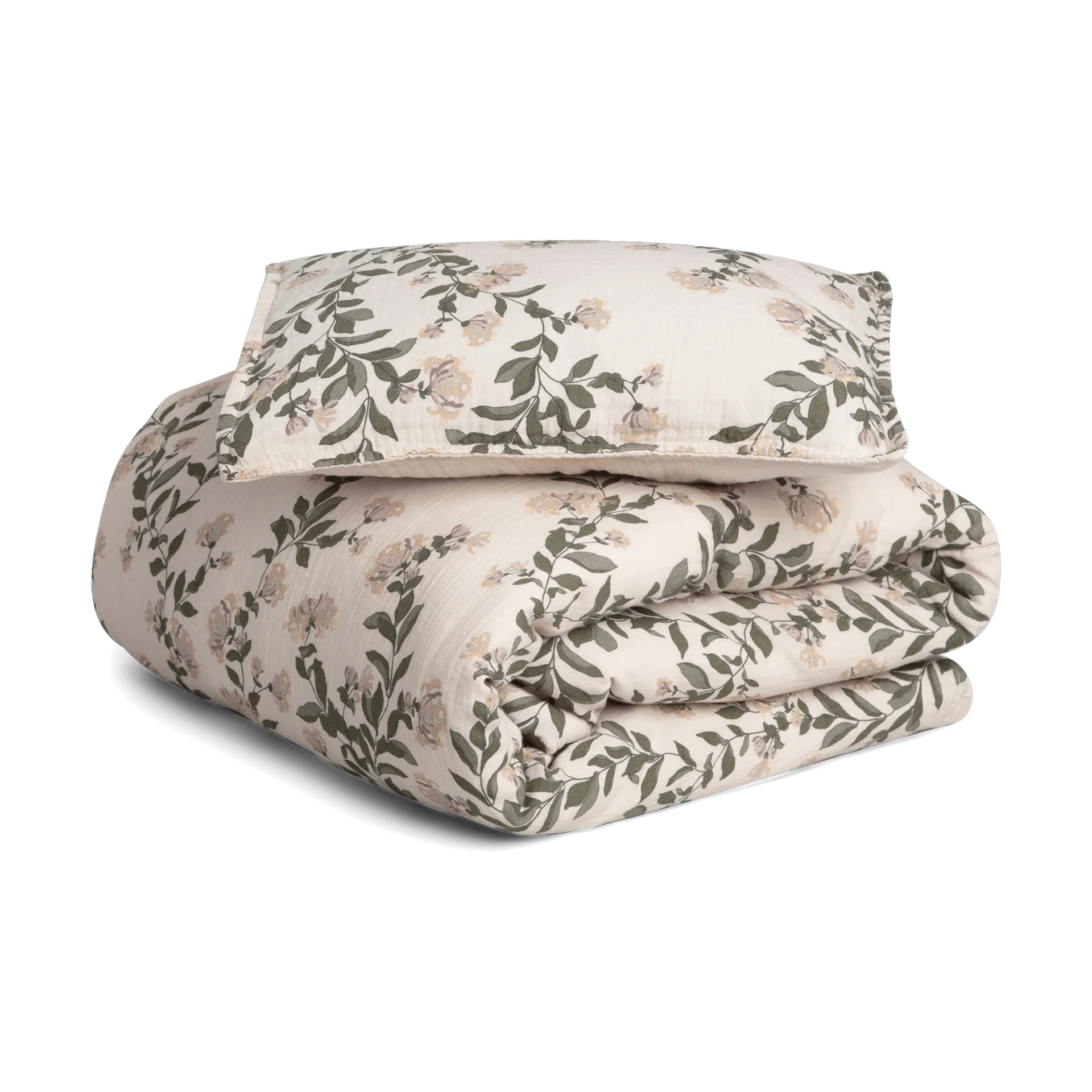 Honeysuckle Muslin bed set baby, 70x100 cm/40x45 cm Garbo&Friends