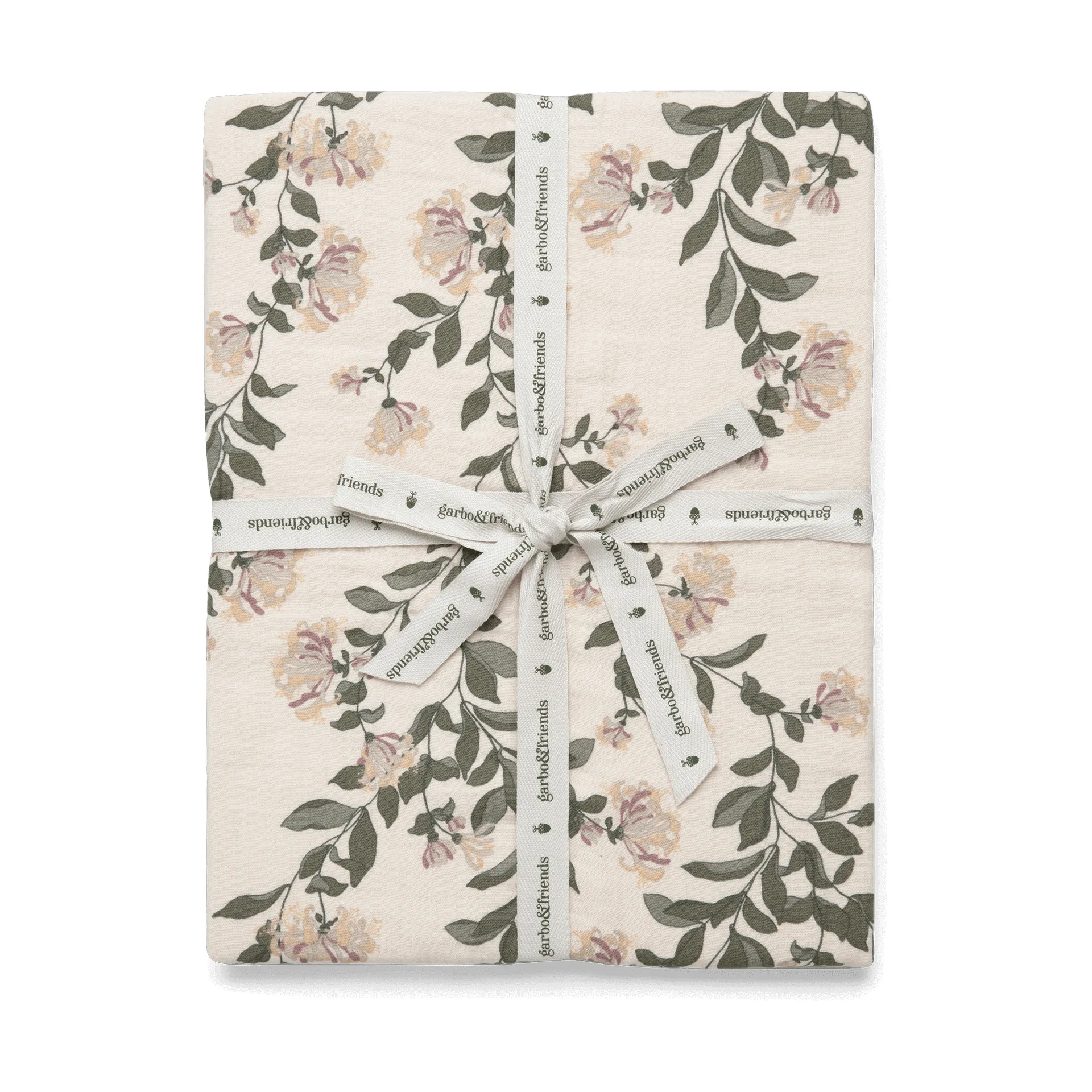 Honeysuckle Muslin fitted sheet, 70x140x20 cm Garbo&Friends