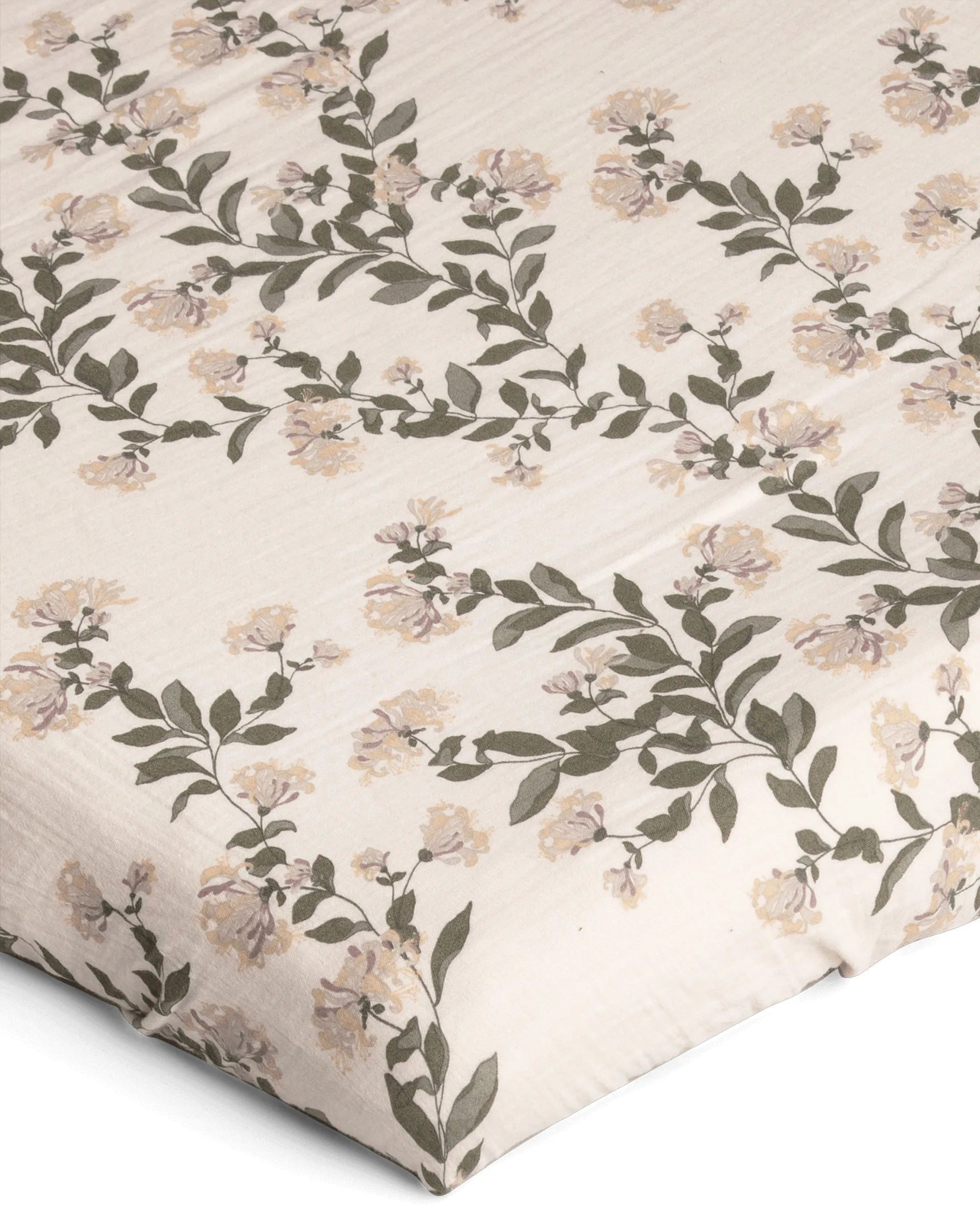 Honeysuckle Muslin fitted sheet, 70x140x20 cm Garbo&Friends
