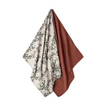 Honeysuckle Muslin small blanket 2 pieces - 60x60 cm - Garbo&Friends