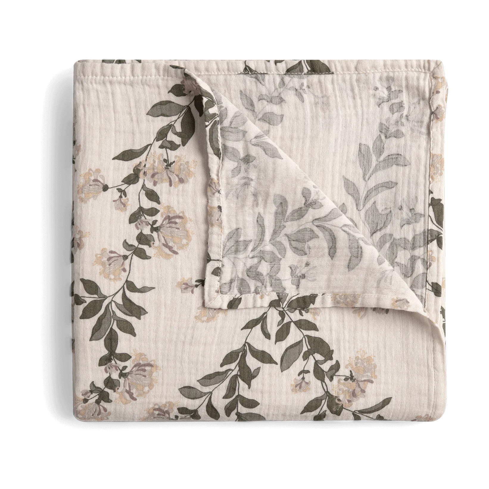 Honeysuckle Muslin Swaddle blanket, 110x110 cm Garbo&Friends