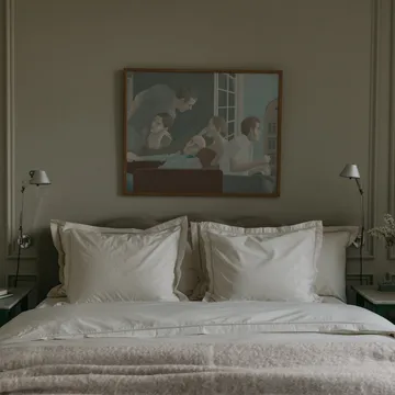 Pearl Ladder Lace double duvet cover - 220x220 cm - Garbo&Friends