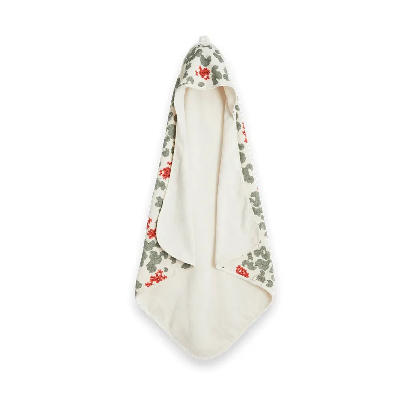 Pelargonium Terry hooded towel, 80x80 cm Garbo&Friends