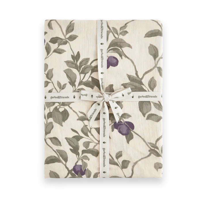 Plum Muslin fitted sheet - 180x200x30 cm - Garbo&Friends