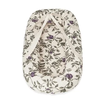 Plum satin quilted baby nest - 43x87x16cm - Garbo&Friends