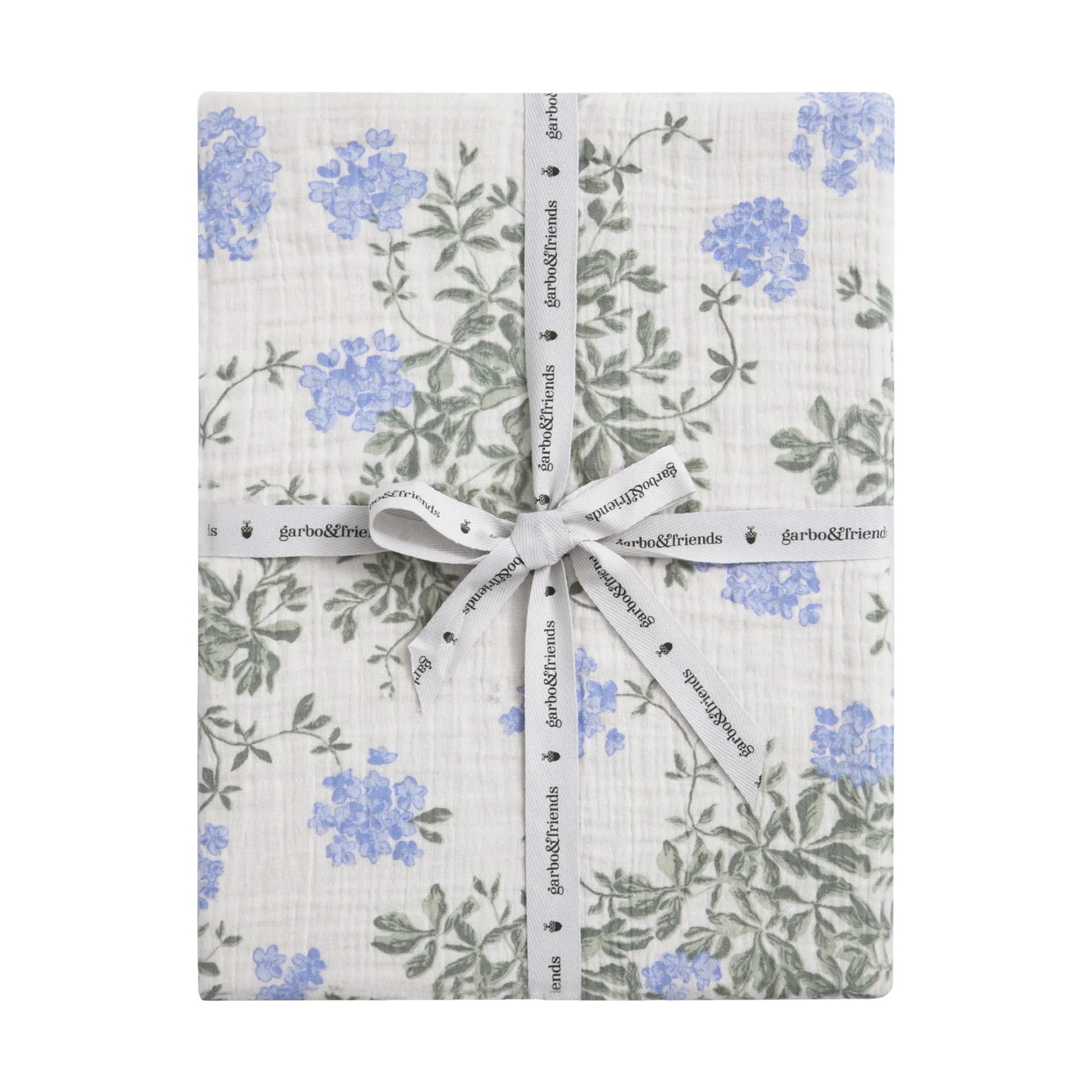 Plumbago Muslin fitted sheet, 90x200x30 cm Garbo&Friends