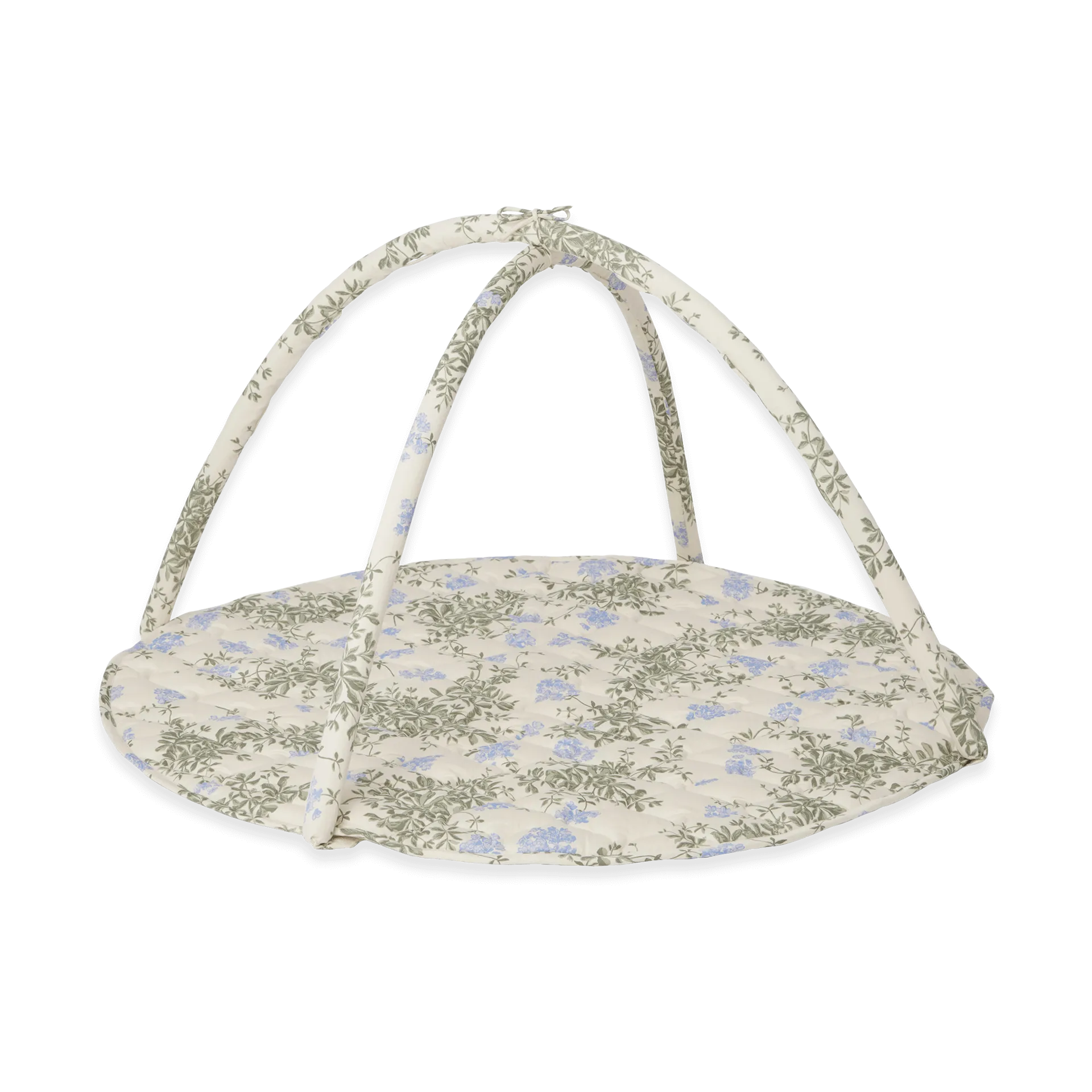 Plumbago satin quilted baby gym, Ø90 cm Garbo&Friends