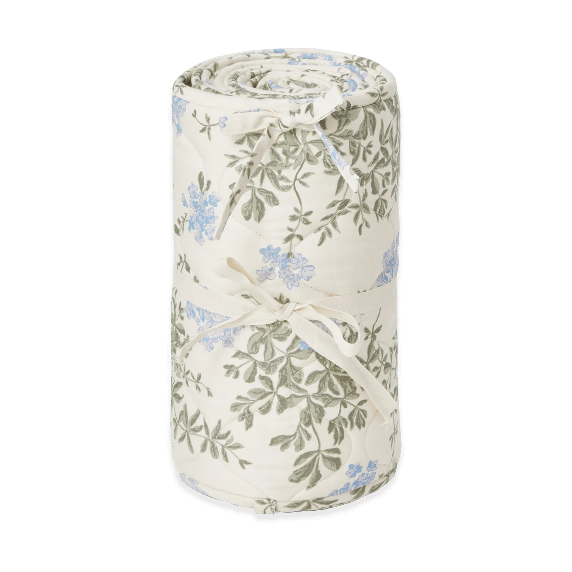 Plumbago satin quilted crib bumper, 30x360 cm Garbo&Friends
