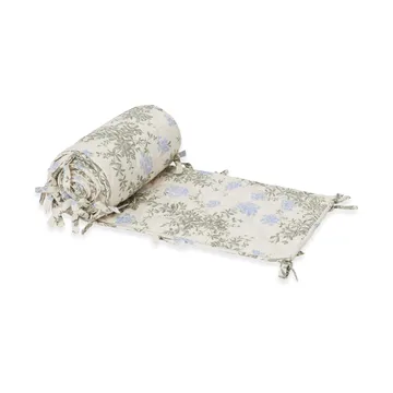 Plumbago satin quilted crib bumper - 30x360 cm - Garbo&Friends