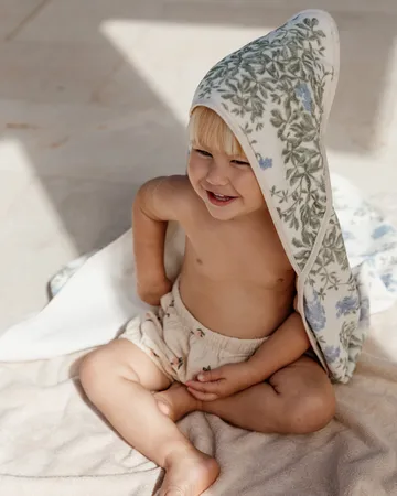 Plumbago Terry hooded towel - 80x80 cm - Garbo&Friends
