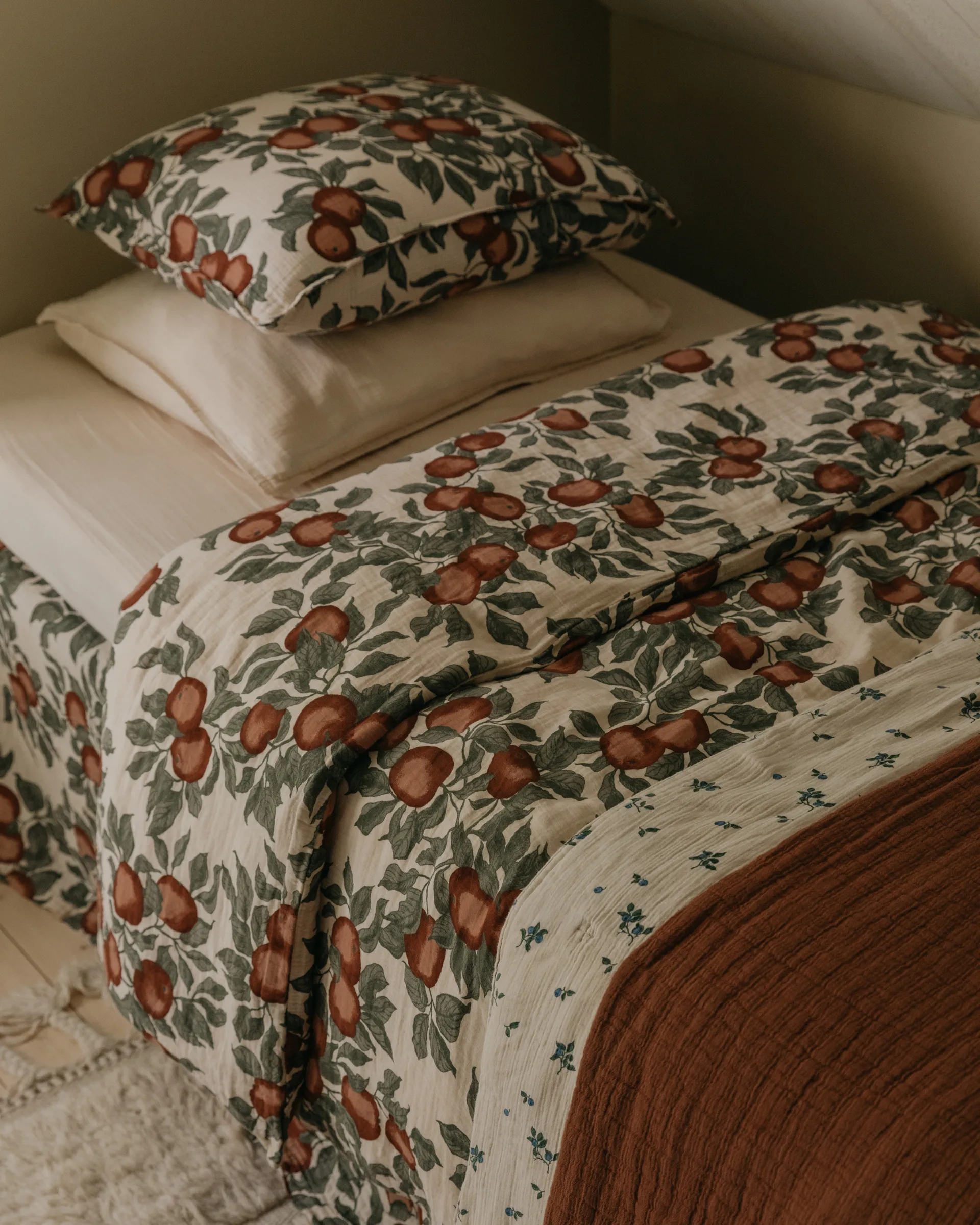 Pomme Muslin bed set, 140x200 cm/50x70 cm Garbo&Friends
