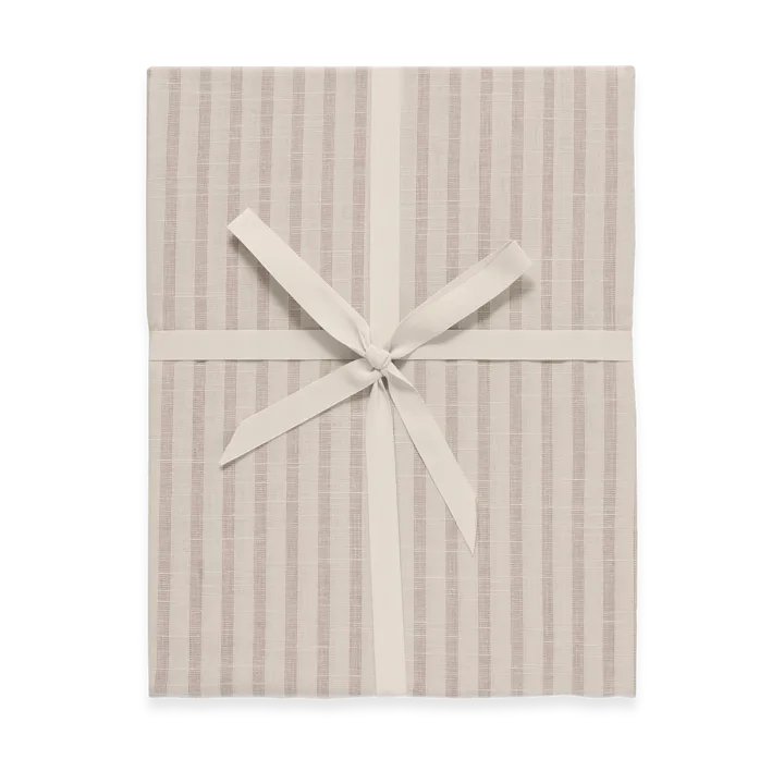 Stripe Mauve fitted sheet - 70x140x20 cm - Garbo&Friends