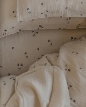 Viola Muslin fitted sheet - 60x120x20 cm - Garbo&Friends
