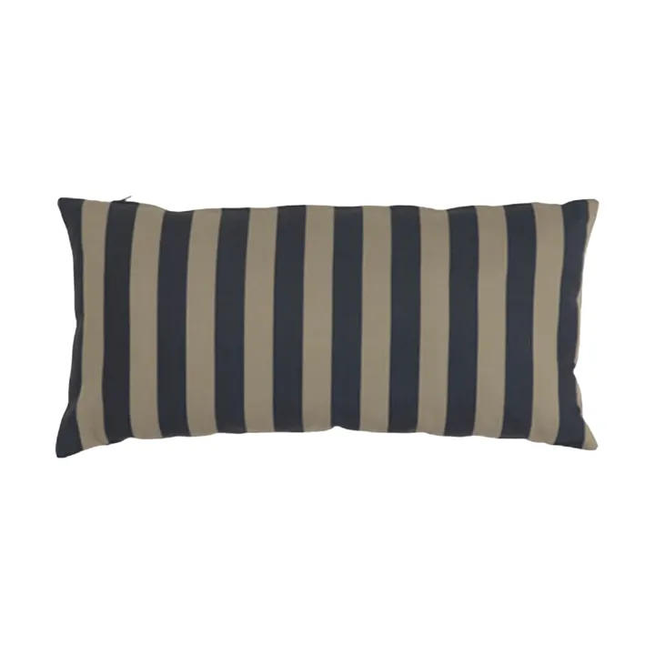 Garden Glory striped cushion - Black-beige, 25x50 cm - Garden Glory