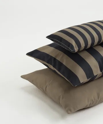 Garden Glory striped cushion - Black-beige, 50x50 cm - Garden Glory