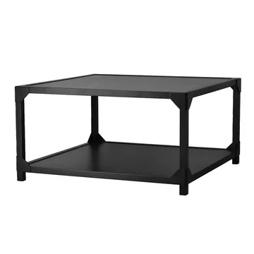 Bleck coffee table 75x75 cm veneer - Beech-black stain - Gärsnäs