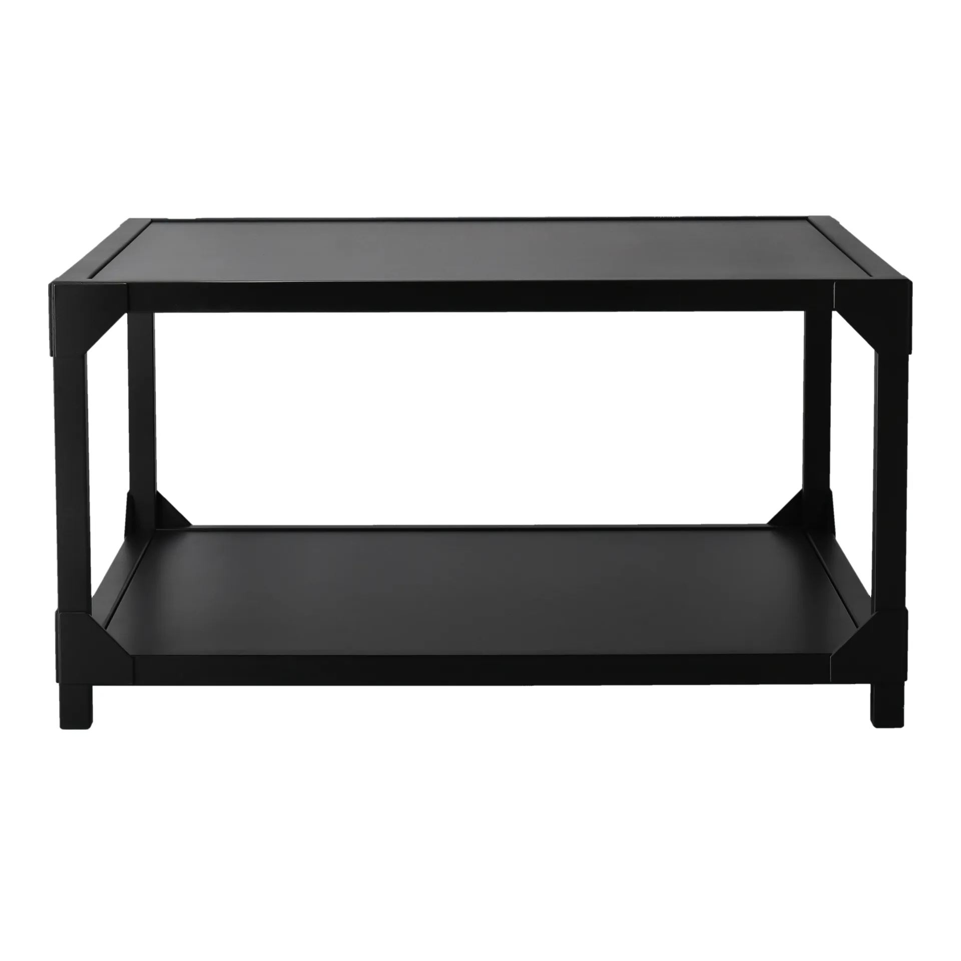 Bleck coffee table 75x75 cm veneer, Beech-black stain Gärsnäs