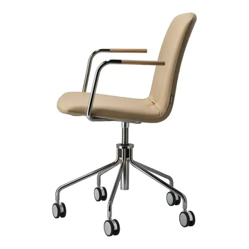 Day armchair swivel stand chrome - Oak-natural-H&S-elmosoft 02119 - Gärsnäs