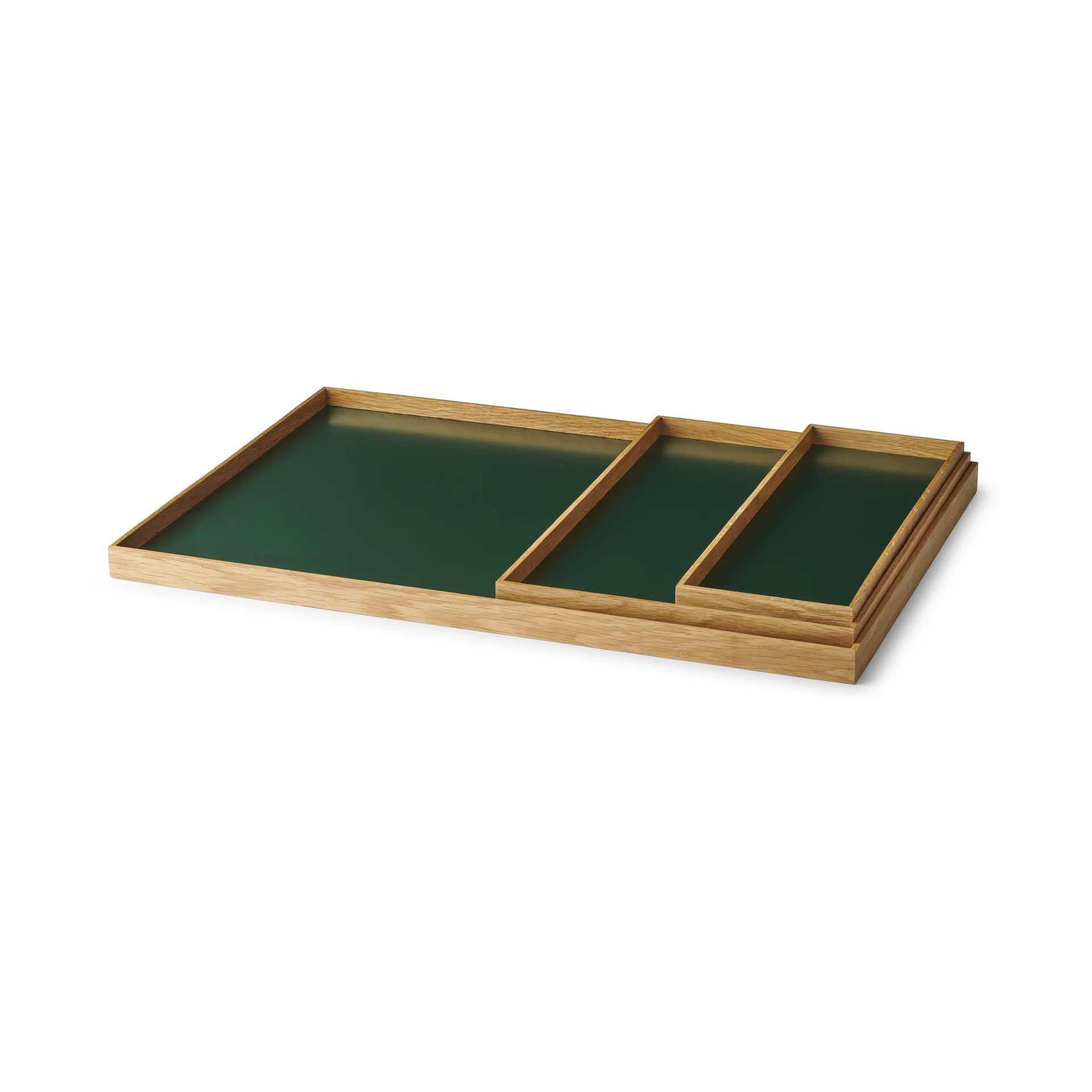 Frame tray large 35.5x50.6 cm, Oak-green Gejst