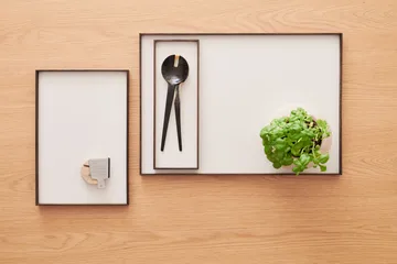Frame tray medium 23x34 cm - Smoked oak-beige - Gejst