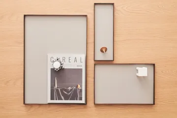 Frame tray small 11x32.4 cm - Smoked oak-Grey - Gejst