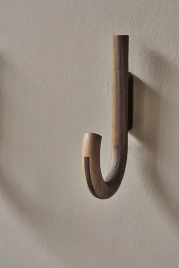 Hook hook 19 cm - Walnut-black - Gejst