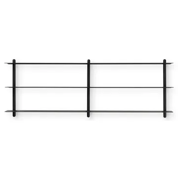 Nivo shelf D - Dark-stained ash-black - Gejst